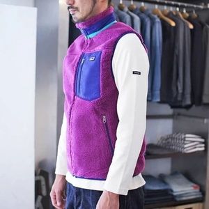 Patagonia Classic Retro-X Vest | Purple | Fleece | small | Mens